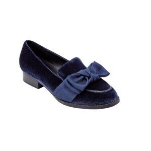 Bandolino Bow Loafer in dark blue NWT